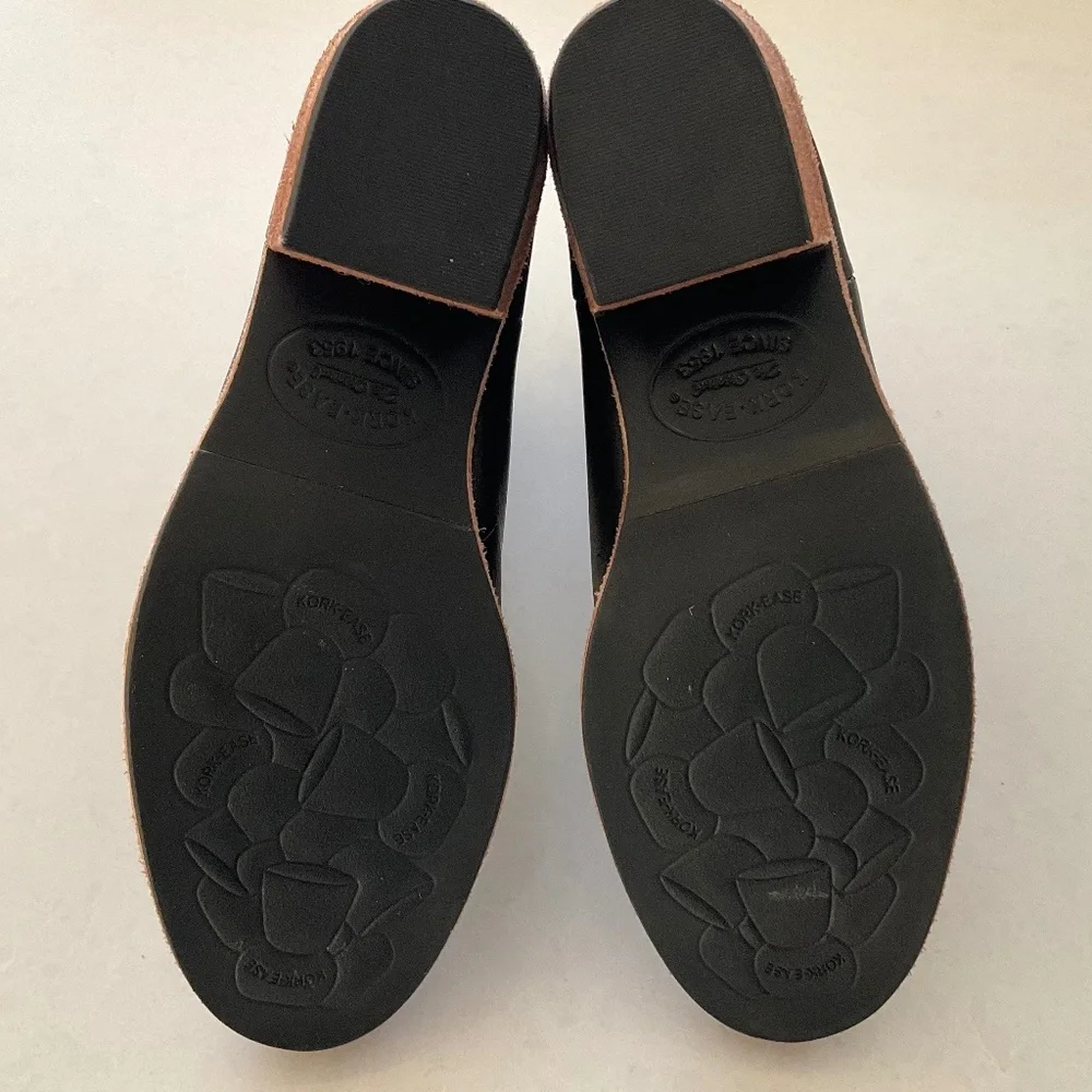 KORK-EASE Kayden Booties Black Leather Size 6 LIKE NEW